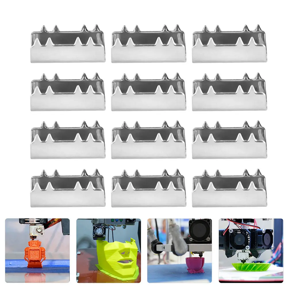 

12Pcs Heavy Duty Timing Belts Clamps 3D Printer Belt Clamps Open Belt Clips for Reprap Ender Printer