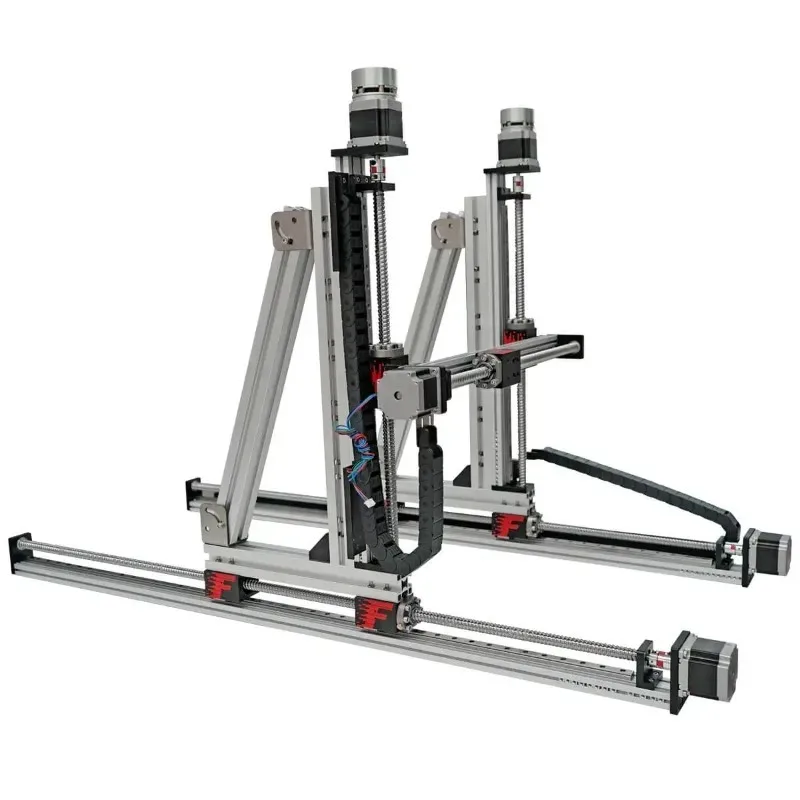 Double Z Axis Linear Table Ball Screw Gantry System Vertical Rail Guide for CNC Machine Tooling