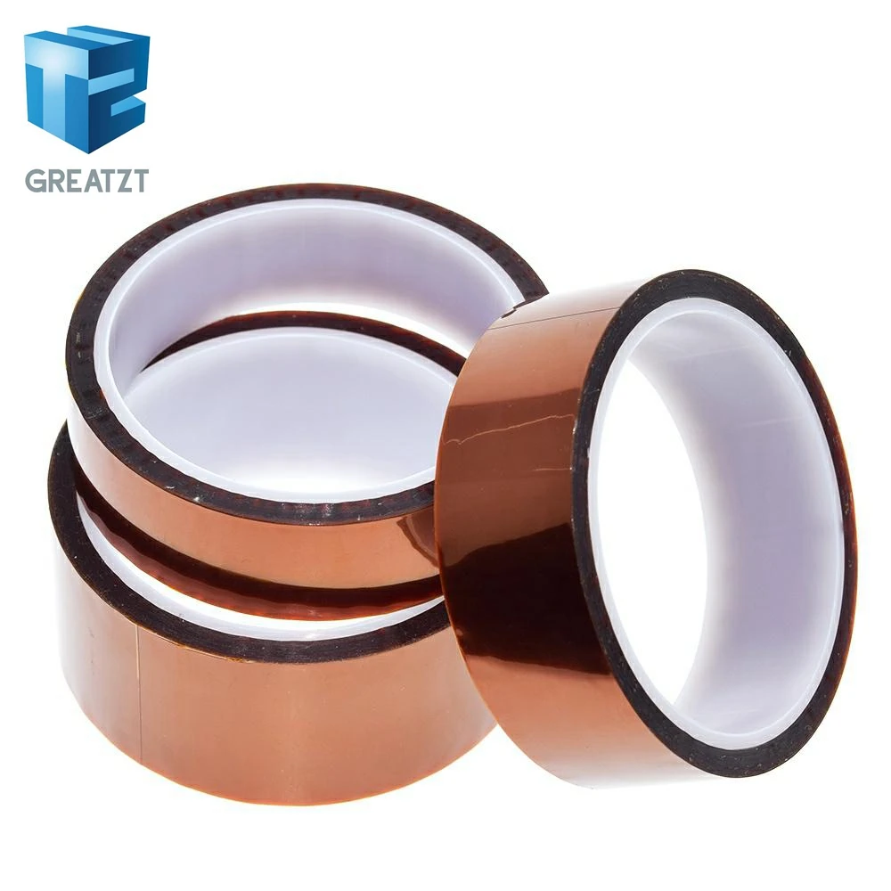 GREATZT 33meter x 5-40mm High Temperature Polyimide Tape Heat Resistant Insulation Polyimide Film Adhesive Tape 10mm