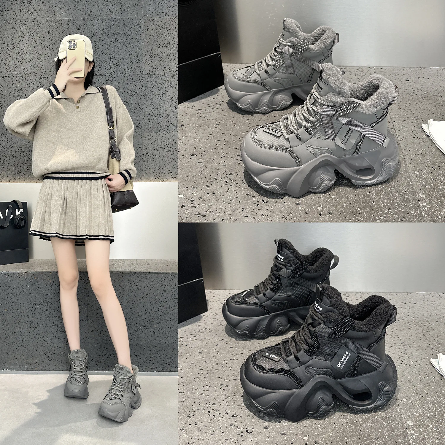 

Женские кроссовки Dad Shoes из коллекции Осень/Зима 2026: дышащие, универсальные, для студентов, спорта и отдыха