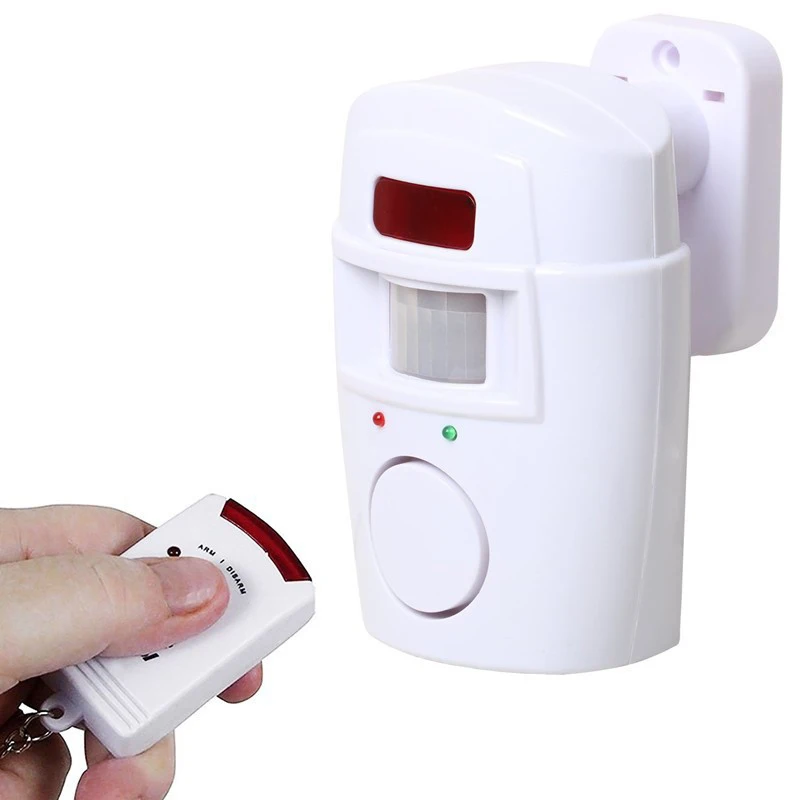 Motion Detector Alarm Battery-powered PIR Alert Infrared Sensor Alarm Home Security System For Door Shed Garage Caravan