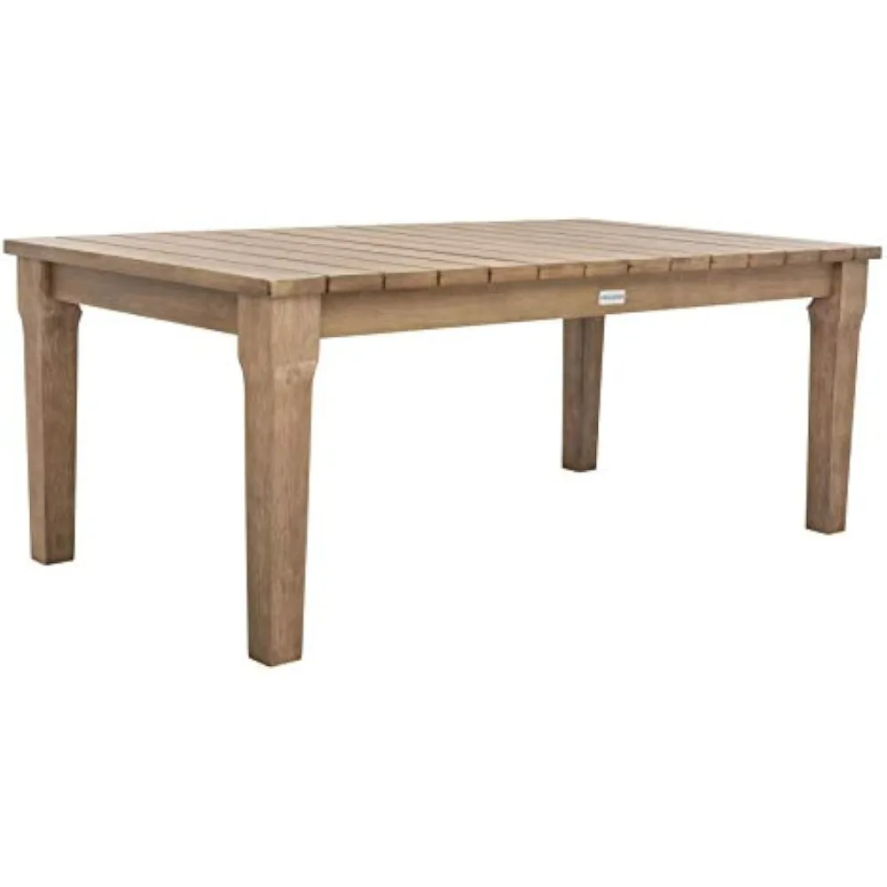 Luxury Outdoor Martinique Natural Wood Coffee Table Couture Patio
