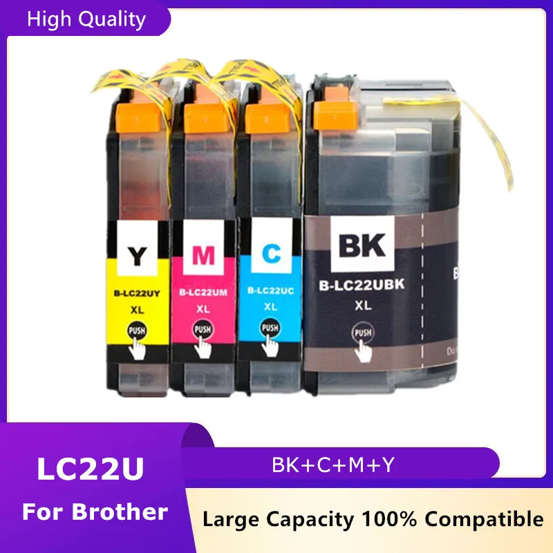 Compatible LC22UXL 22UXL LC22U Full Ink Cartridge For Brother DCP-J785DW MFC-J985DW Printer