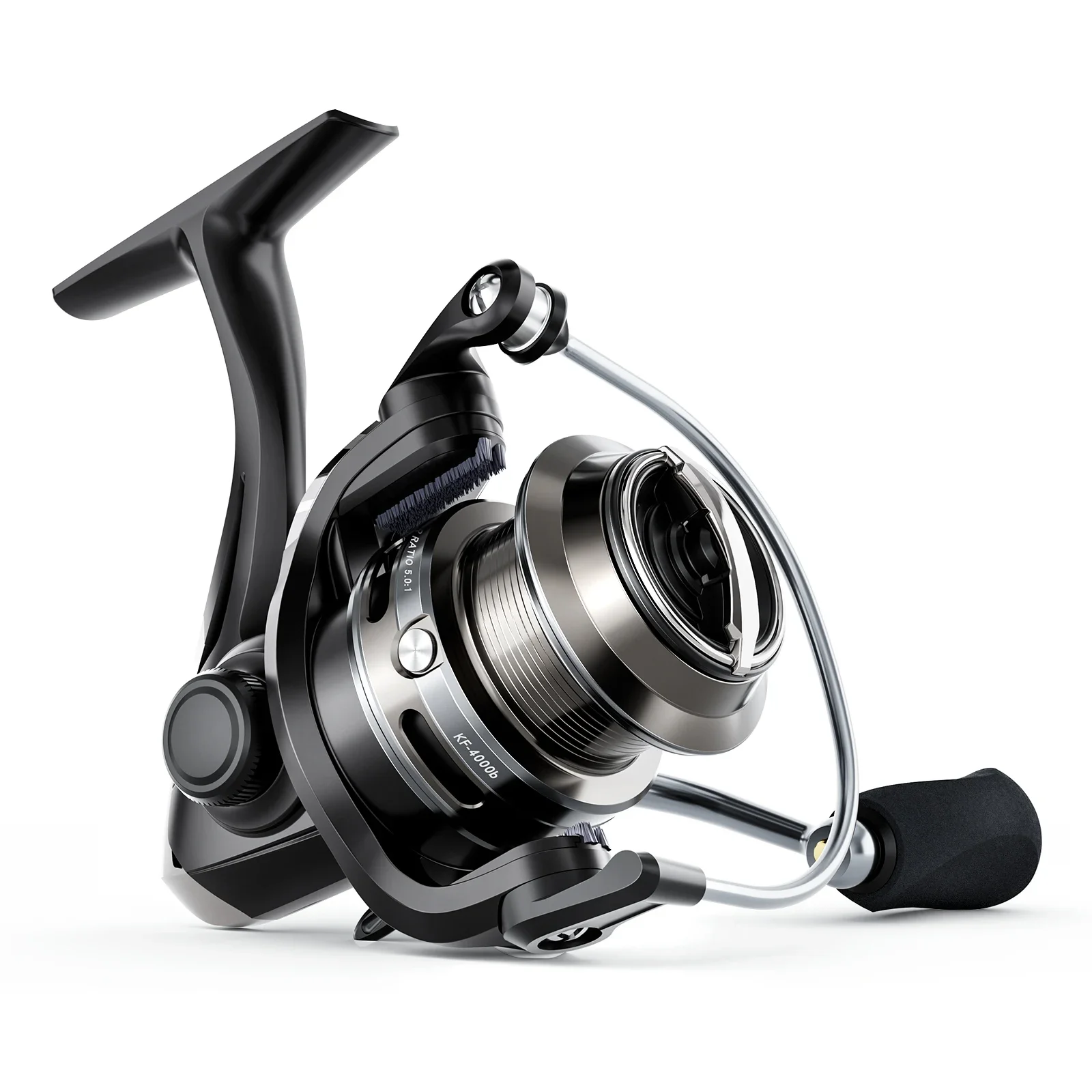 Ashconfish KF-Series Spinning Reel 7+1 Ball Bearings Carp Fishing Reel 17.6LB Max Drag for Fresh Water Saltwater Smooth and Fast