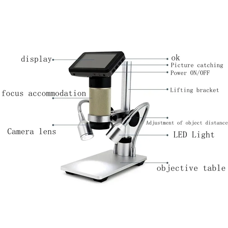 1080p 10X-300X Zoom Beekeeping Queen Artificial  Microscope Electron Microscope Digital Magnifier