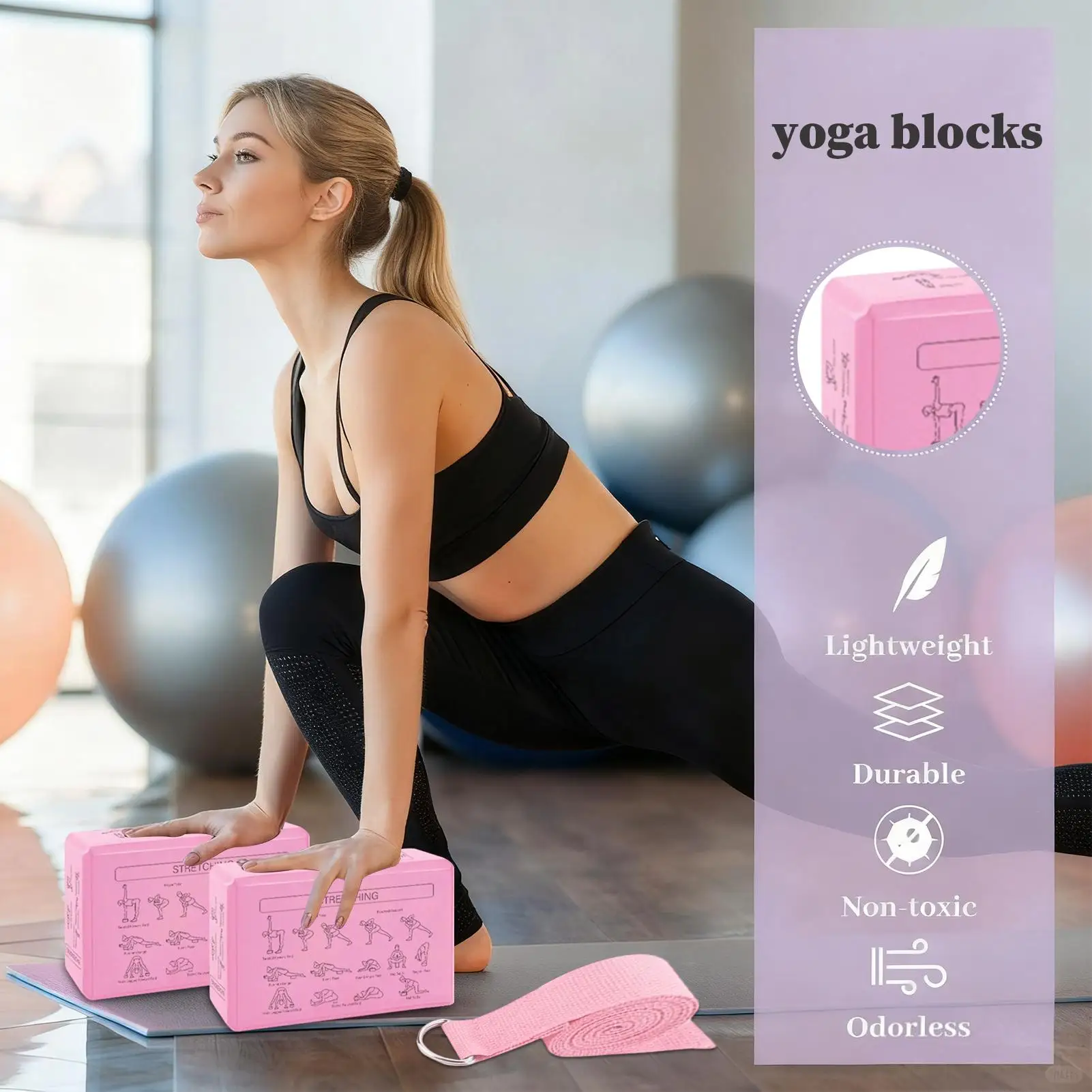 

2 шт., кирпичи для йоги, тренировочные упражнения, инструмент для фитнеса, подушка для йоги, подушка для растяжки, блоки для коррекции фигуры, блоки для спортзала, пенопластовый кирпич