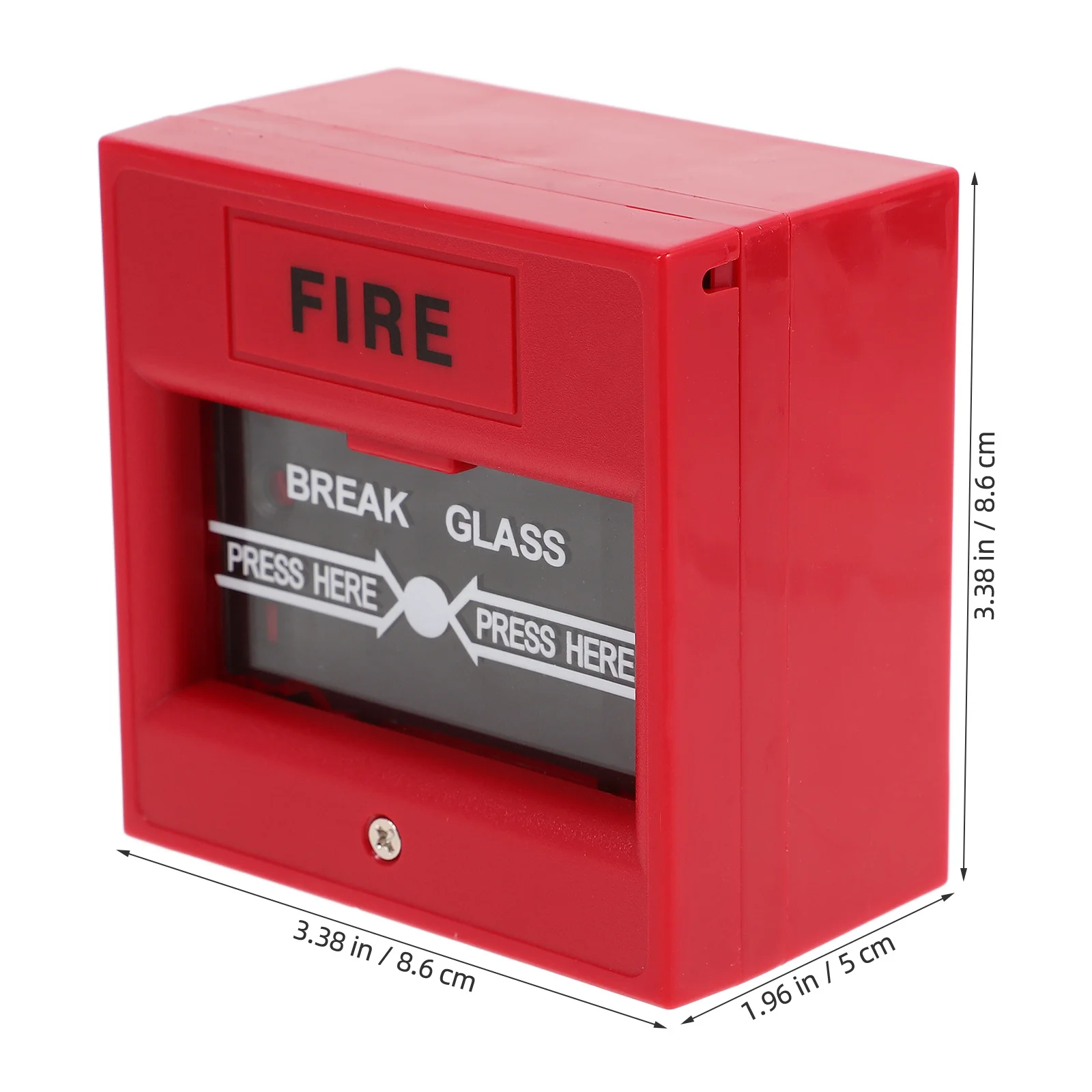 Dispositivo de alarme de quebra de vidro de segurança para controle de acesso de saída de incêndio Liberação de porta de emergência Design de plástico resistente Alarme de quebra de vidro