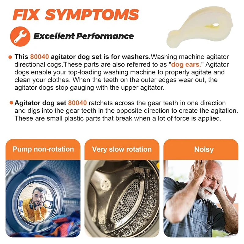 N98R 80040 Комплект мешалки для собак — замена стиральной машины Whirlpool Ken-More (48 шт.)
