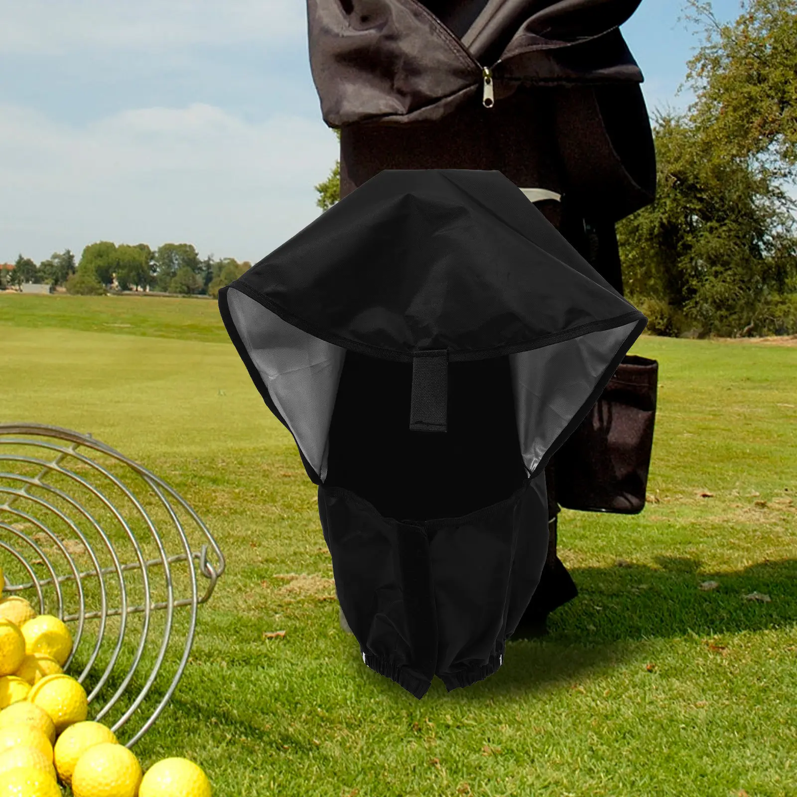 Rainproof Golf Bag Cover High-Grade Oxford Cloth Sturdy Stitching Long-Lasting Wear-Resistant Portable Foldable Dust Scratch