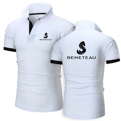 Beneteau Sailboat Sailing Yacht 2024 Men's New Summer Hot Polos Shirts Casual Solid Color Printing Fashion Harajuku Top Clothing