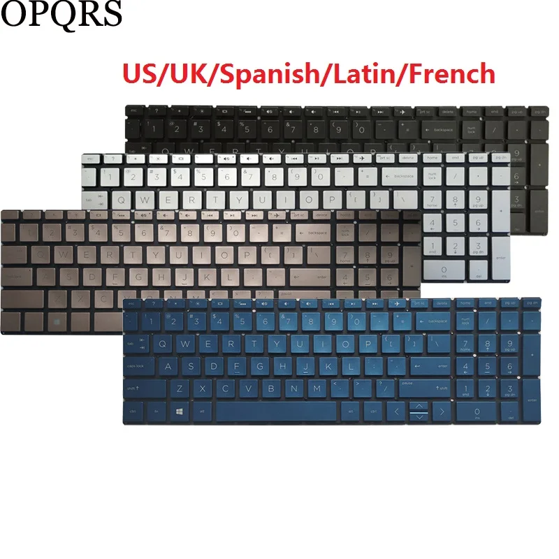 US/UK/Spanish/Latin/French Laptop keyboard For HP Pavilion 15-CW 15-DR 15-EC 15-CX 15-DK 15t-DA 17-BY 17-CA 17Z-CA