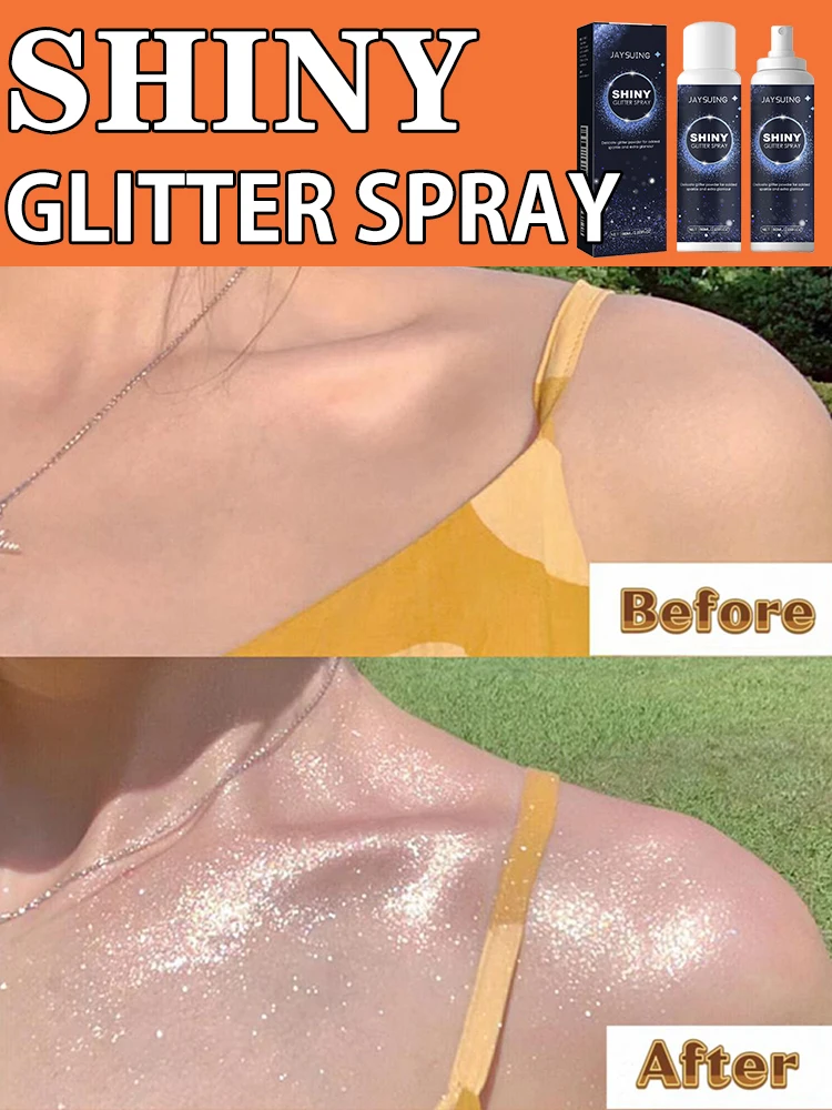 

Glitter spray for body and hair - the same style as TikTok, recommended by internet celebrities for taking photos