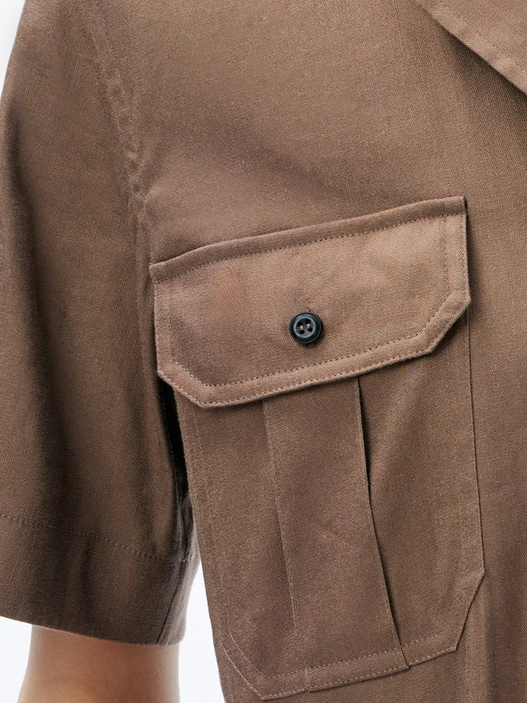 Broalida Casual Rer mit Gürtelverzierung, Bündchen, knöchelhohe Taille, Hose für Damen, Sommer 2023, normal, dünn