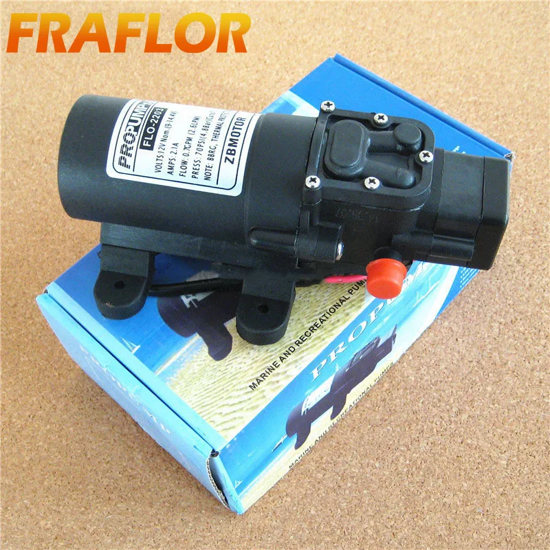 

DC 12V 3.8L/min Diaphragm Water Pump, Car Washing Garden Spraying Boat Caravan Motor Home RV Water Pump with Automatic Switch