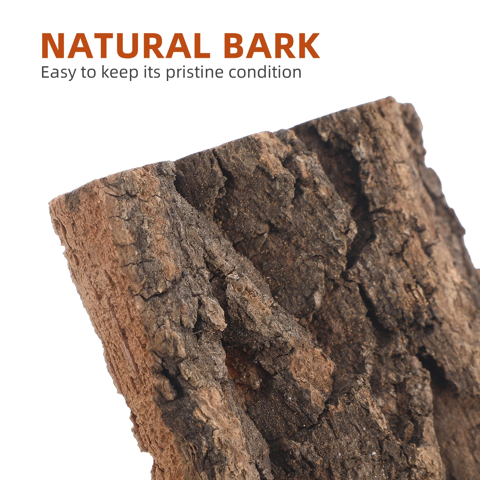 

3pcs Bark Decoration Home Tree Reptiles Tank Crafts Natural Cork Fish Decorations Aquarium Decor Realistic Barks Pet Supplies