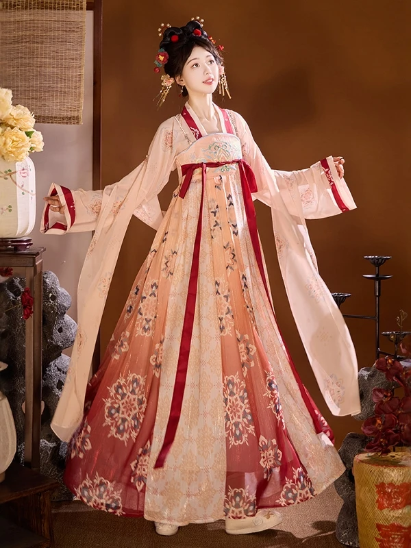 Hanfu Dress Women Chinese Ancient Traditional Hanfu Carnival Cosplay Costume Tang Dynasty Princess Robe Dance Folk Clothing