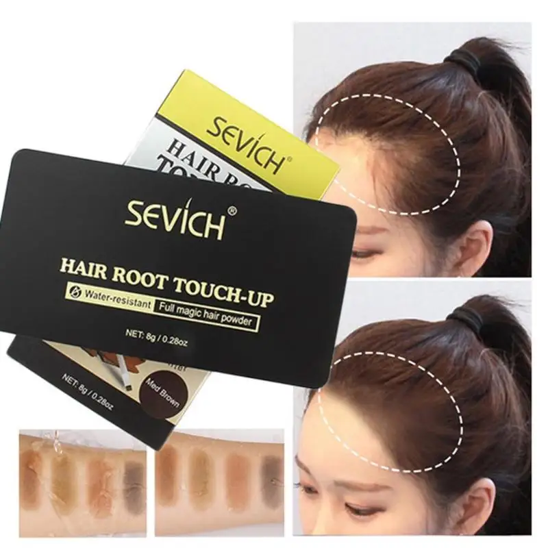 

4 Colors Hair Root Cover Up Concealer Repair Fill In Hair Line Powder Waterproof Hair Shadow Powder Retouching Hairline Powder