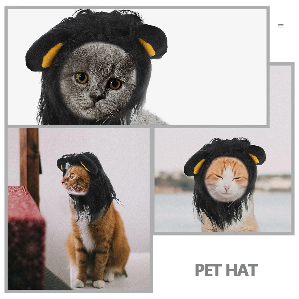 

Pet Hat Lightweight Cat Halloween Costume for Christmas Party Cosplay Adorable Pet Cap Puppy Hat Halloween Cat Cap