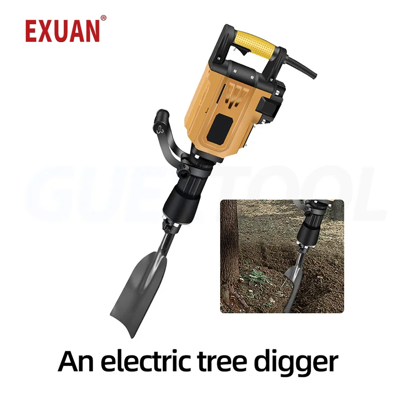 

1650W Multifunctional Tree Digging Machine for Digging Trenching Tamping Breaking Stones Electric Hammer Tree Digging Machine