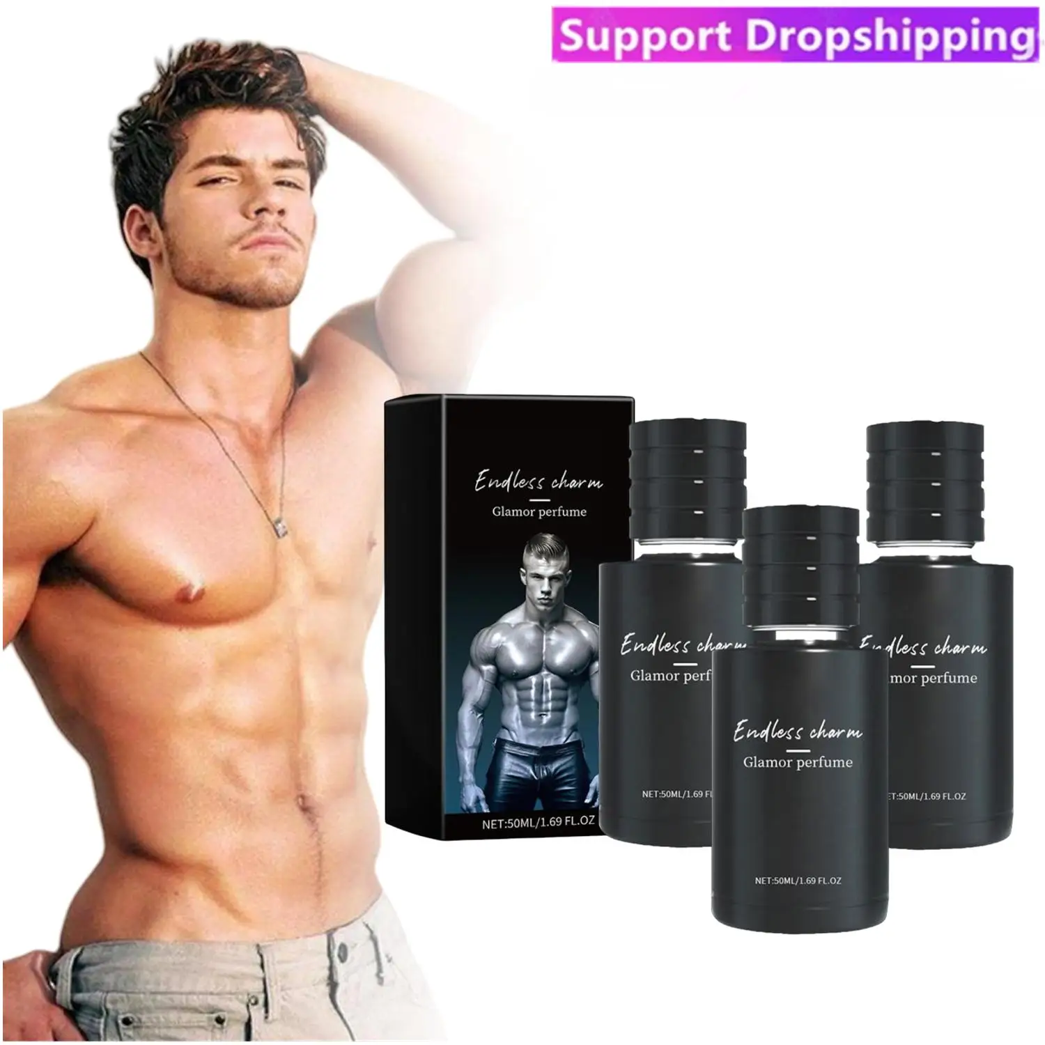 3Pcs Men Sandalwood Perfume Long Lasting Fragrance More Attract Intimate Partner Flirting Seduction Daily Dating Perfume