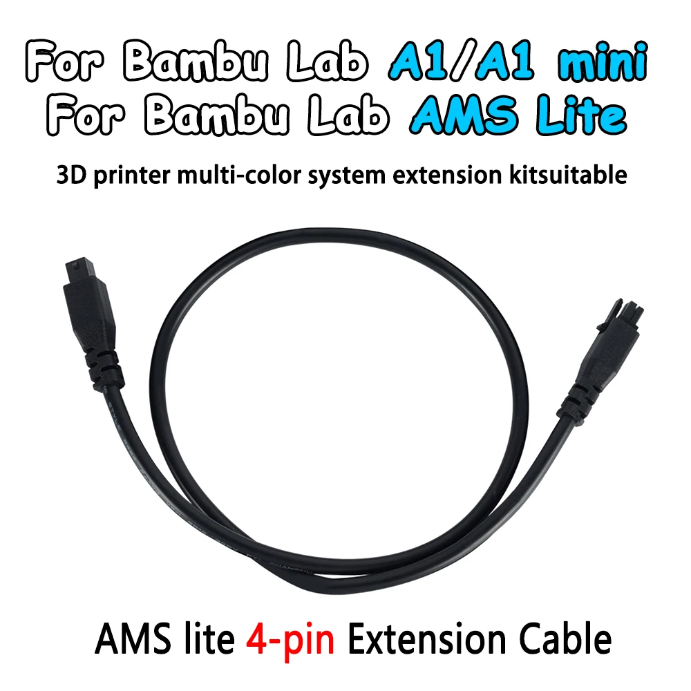 

For Bambu lab AMS lite 1M 4-pin Extension Cable For Bambu lab A1/A1 mini 3D printer