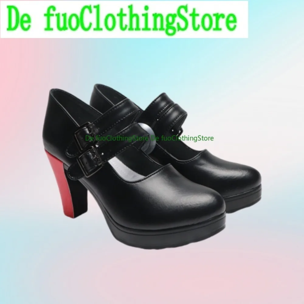 Absolute Zero Shark Girl Ailian Qiao Cosplay Shoes Cosplay Boots Victoria Housekeeping Maid Lena Halloween Party Cosplay Shoes