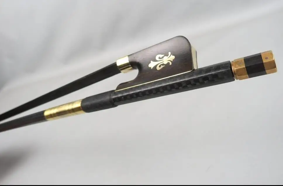 best powerful plaid black Carbon fiber black Horsehair viola bow