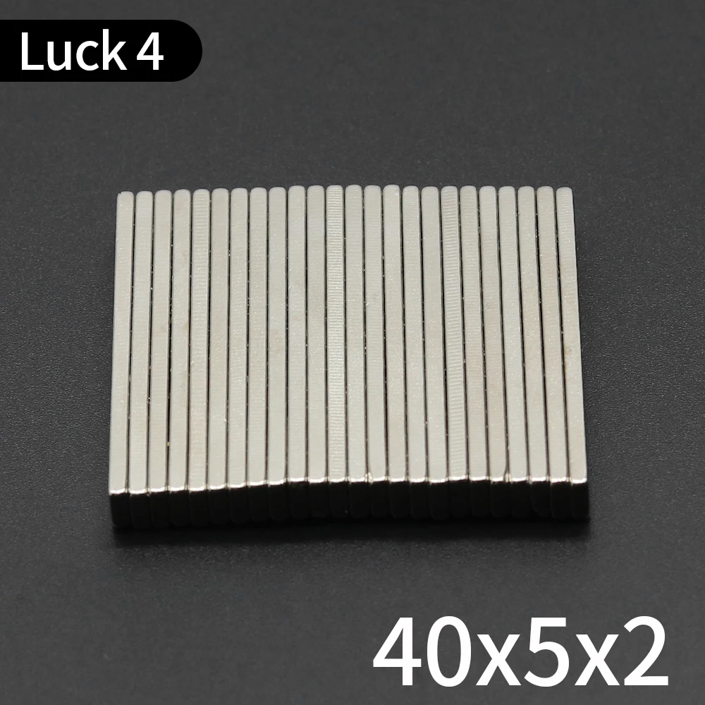 

5/10Pcs Block Magnet 40x5x2mm N35 Permanent NdFeB Super Strong Powerful Neodymium Magnets Magnetic Stripe Imanes De Neodimio DIY