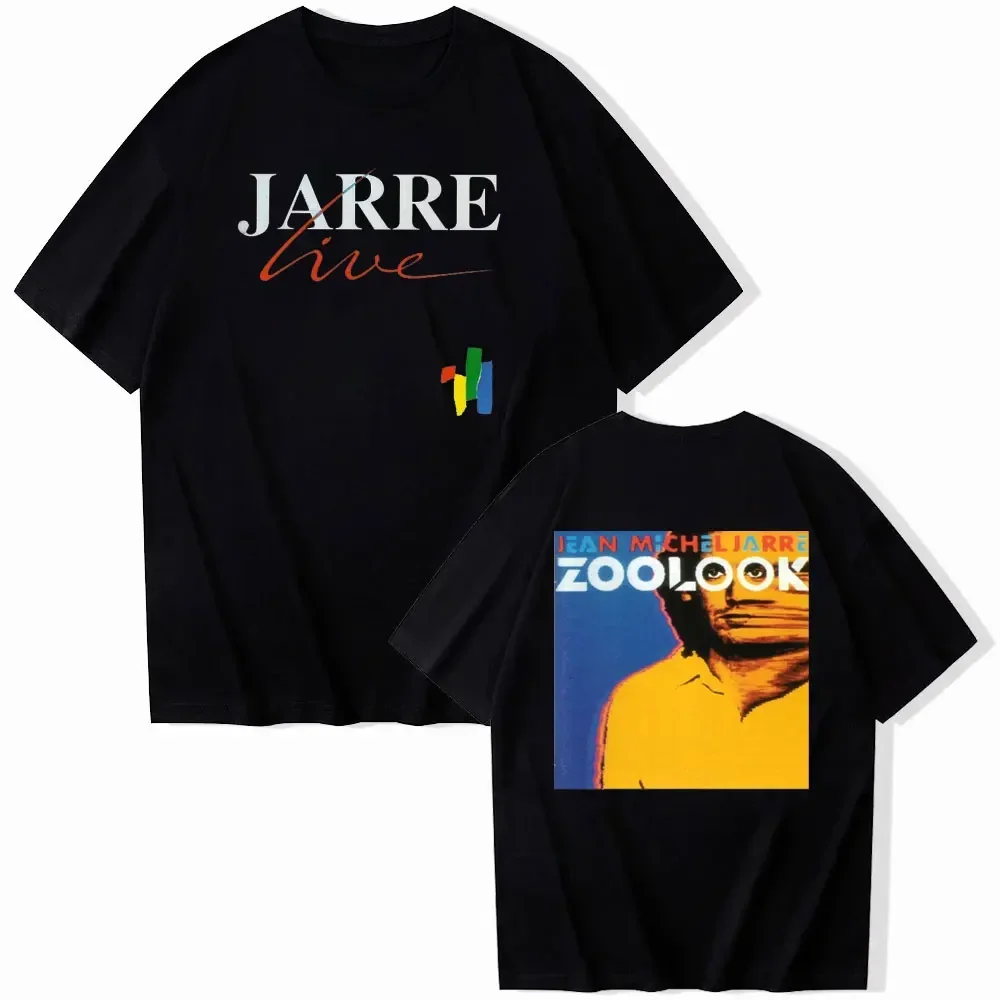 

Хлопковая футболка Жан-Мишель Jarre Music Album-Equinoxe-Zoolook-Oxygene, сувенирный подарок, лето