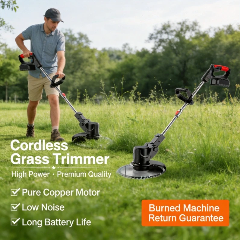

Cordless Rechargeable Lithium Battery High Power Multifunctional Farm Electric Lawn Mower