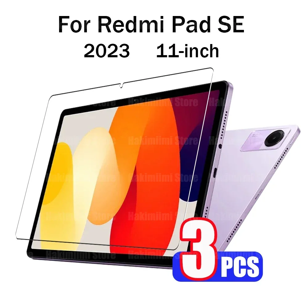 

Защитная пленка для экрана Redmi Pad SE (11 дюймов), 2023 дюйма, твердость 9H, прозрачное закаленное стекло против царапин для Xiaomi Redmi Pad SE 11 дюймов