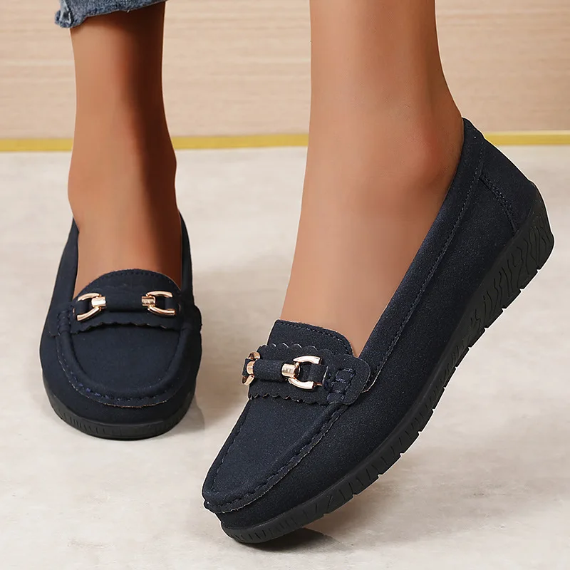 

New arrivalladieswear shoesnew arrivalfemaleflatsslip-on lightweight casual bean shoes women's plus size women's loafers