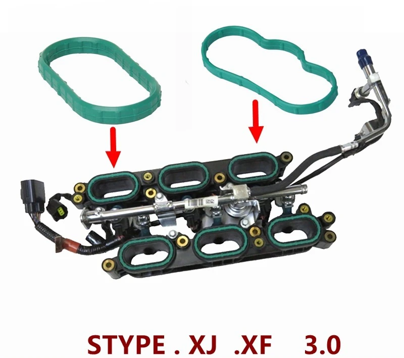 

Intake Manifold Seal Gasket Rubber Green O‑Ring For Jaguar XF XJ S‑Type