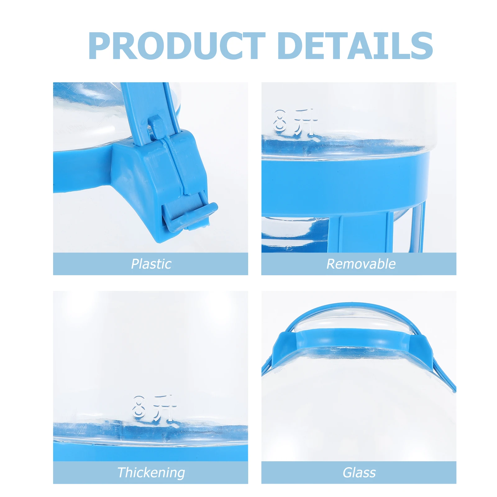 

1Pcs Pigeon Water Feeder Portable PVC Large Capacity Water Kettle Bird Drinking Dispenser Stable Easy Clean for Parrots Doves