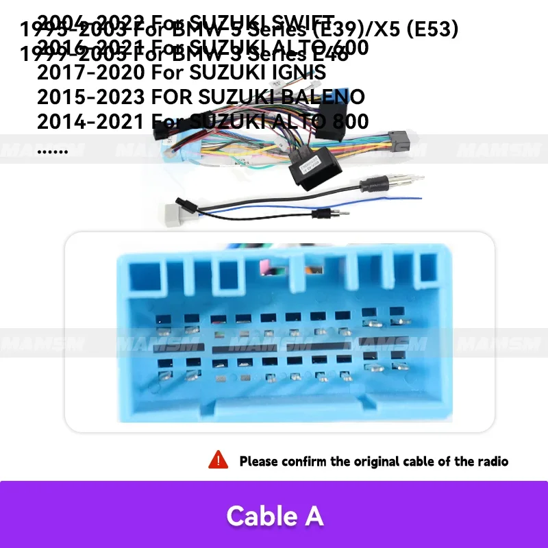 MAMSM لسوزوكي ستيريو راديو كابل CANBUS صندوق سويفت ألتو الظباء SX4 فيات سيدي ديبر X5 S كروس ريتز سبلاش كاري محول