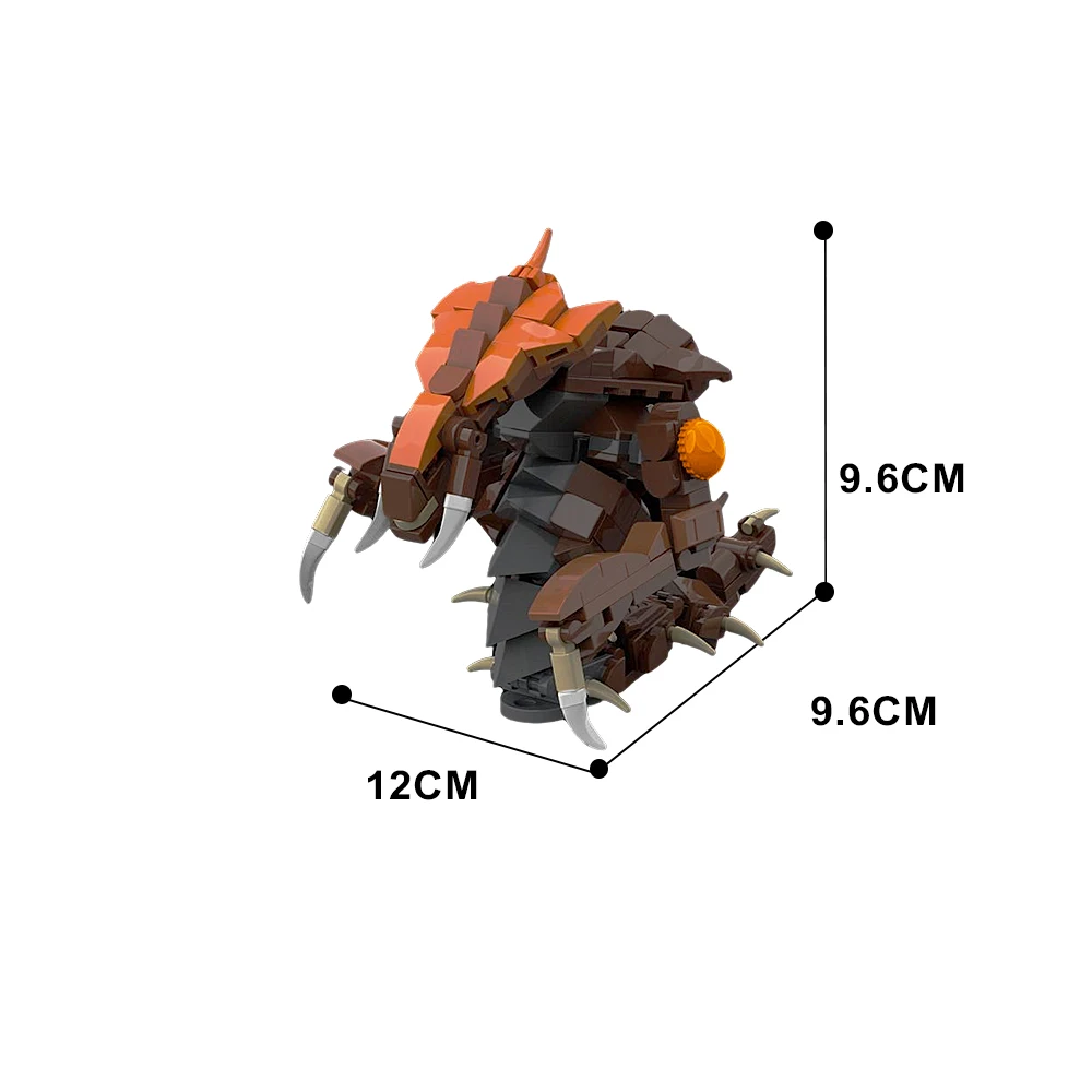 Moc Zerg Hydralisk Building Blocks Slothien Creature With Needle Spines DIY Bricks Lurker Impaler Toy Model Kids Adult Gift Sets