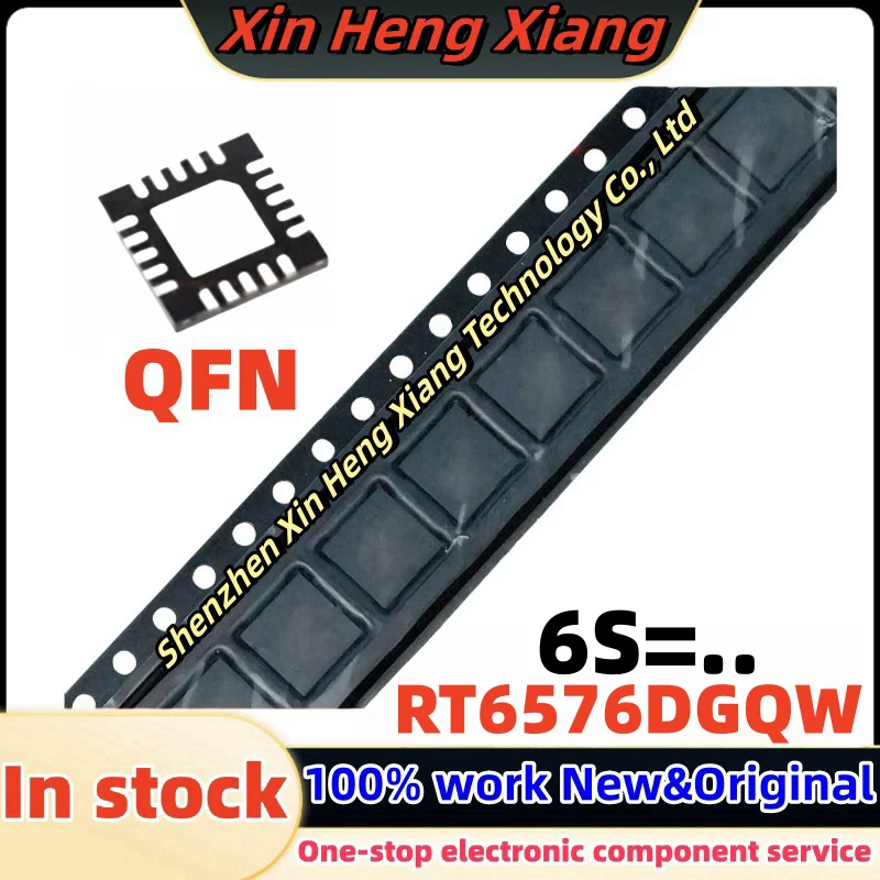 (2-5pcs)RT6576DGQW RT6576D For Code : 6S=.. QFN-20