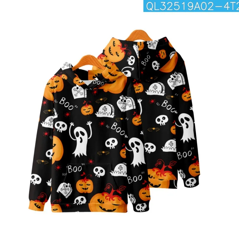 

Fashion Cartoon Ghost Pumpkin Devil Printed Long Sleeve Hoodies Autumn Casual Couple Women Men Pullover Harajuku Sweatshirt