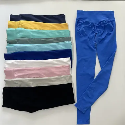 Impact Leggings Women Scrunch Bum Workout Tights Seamless Pants Stretch Gym Sports Wear Booty Push Up Butt Lift Tights Slim