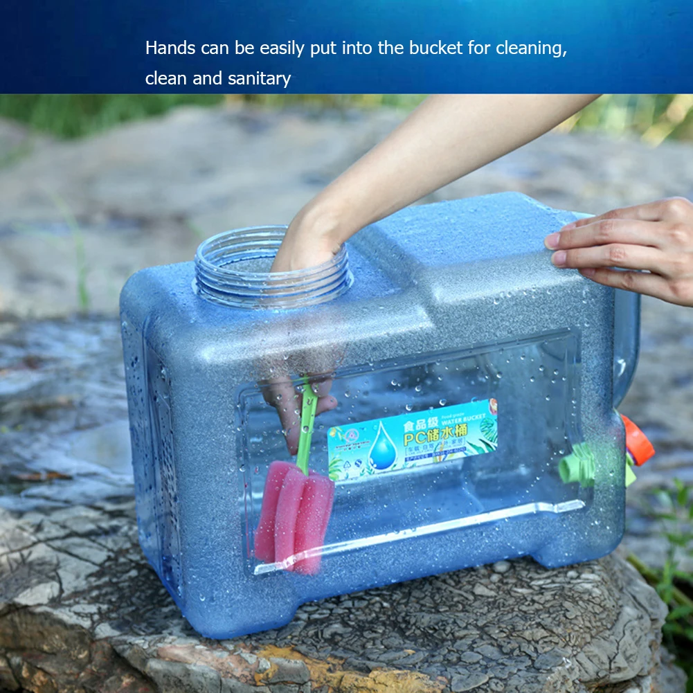 Wassereimer im Freien mit einer Kapazität von 15 bis 5l und tragbarem Wassertank für Camping im Freien, Wander picknick wasser behälter – Detail 16