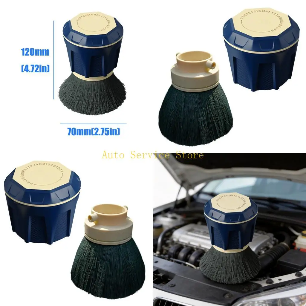 

462A Automotive Gaps Cleaning Tool With Gentle PBT Fibers Perfect For Dashboard And Crevices Universal Detailing Brush