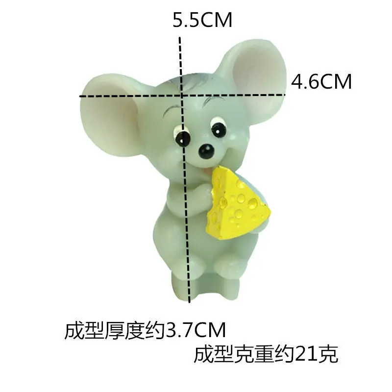 3D Cheese Mouse Modeling Silicone Mold Hand-fondant Mu Si Cake Mold Chocolate Baking Tool Drops Glue Ornaments