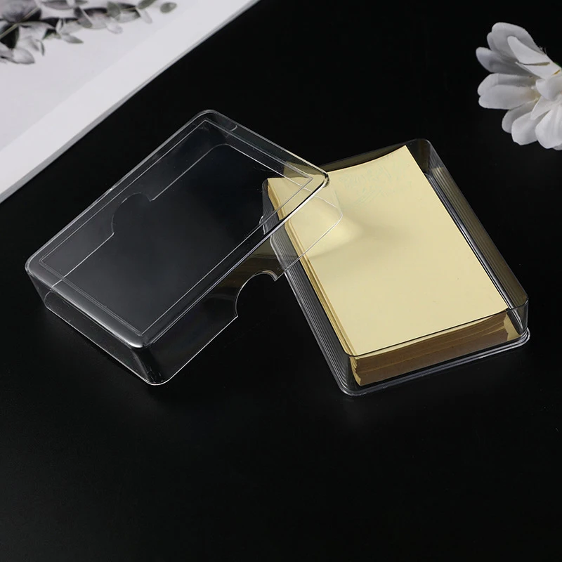 1PC Empty Storage Box For Game Card Transparent Playing Card Box Trading Card Case Card Storage Box Card Organizer Card Case