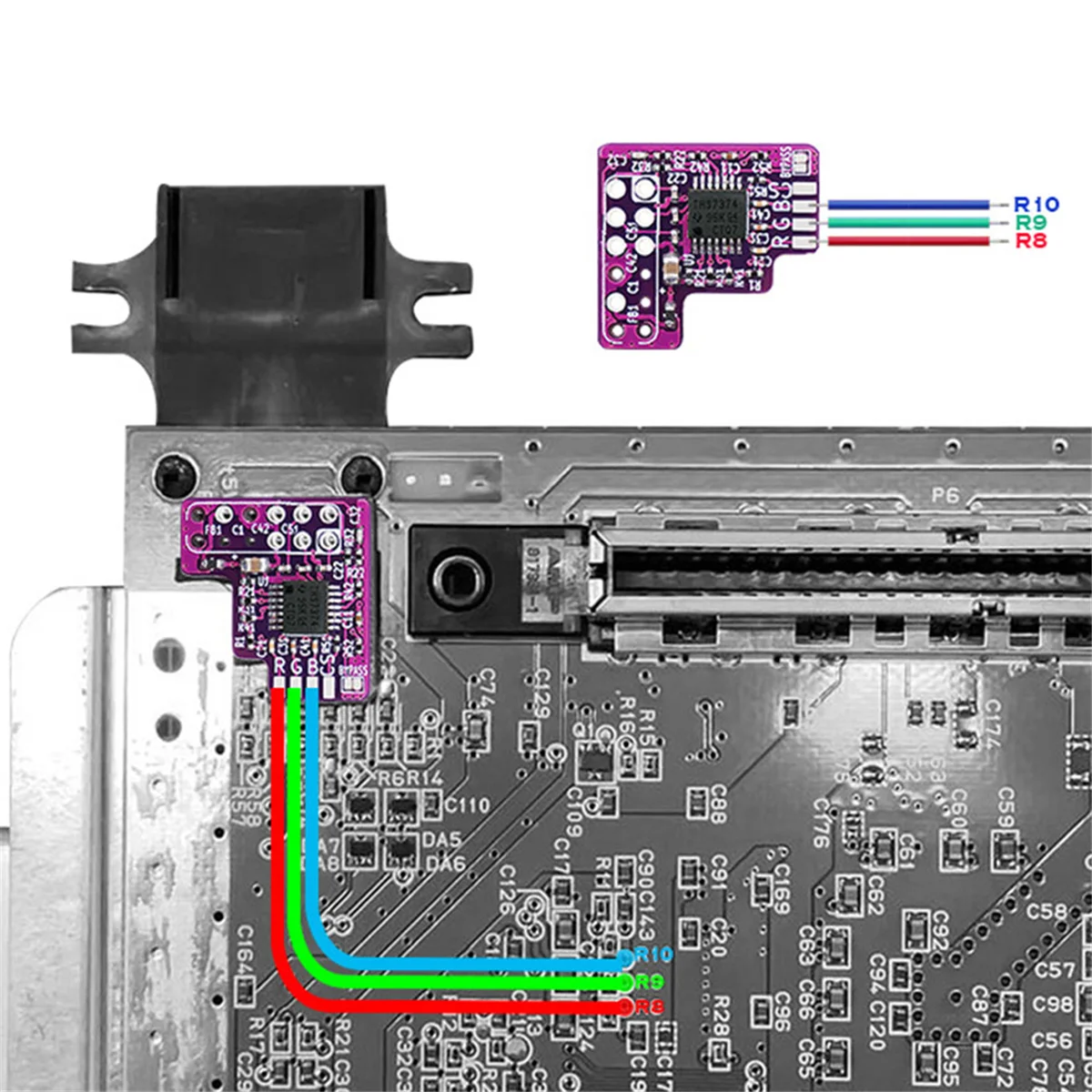 Комплект N64 RGB мод для N64 NTSC консолей RGB модуль чип для Nintendo 64 NTSC модифицированный RGB выходной модуль