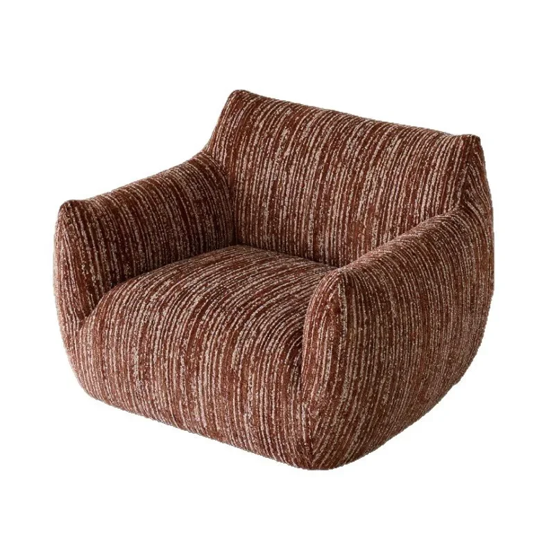 

Nordic medieval style leisure chair fabric single sofa chair