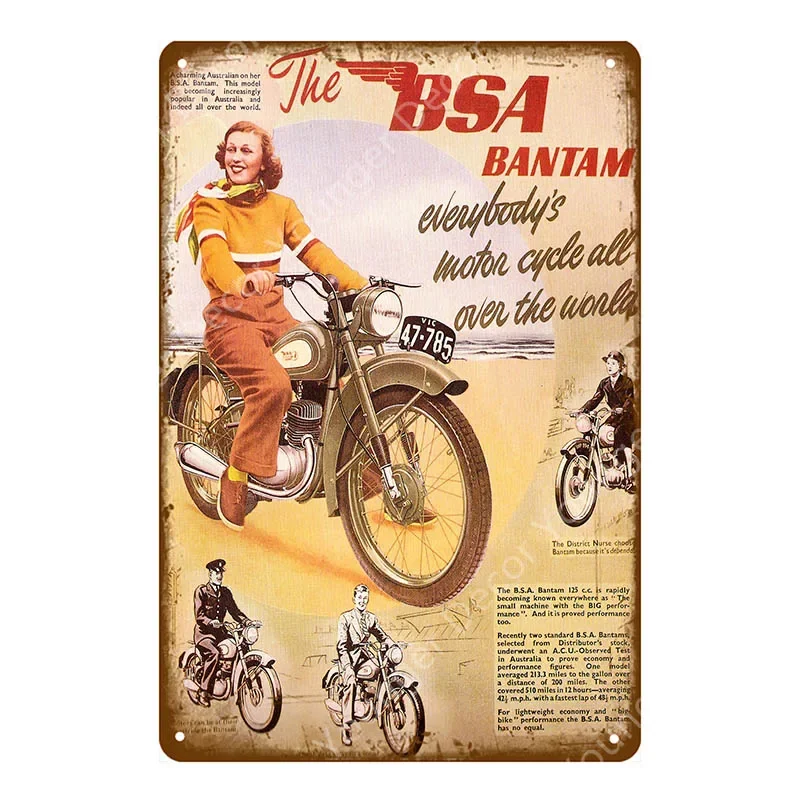 Vintage Bsa Motorcy… - image