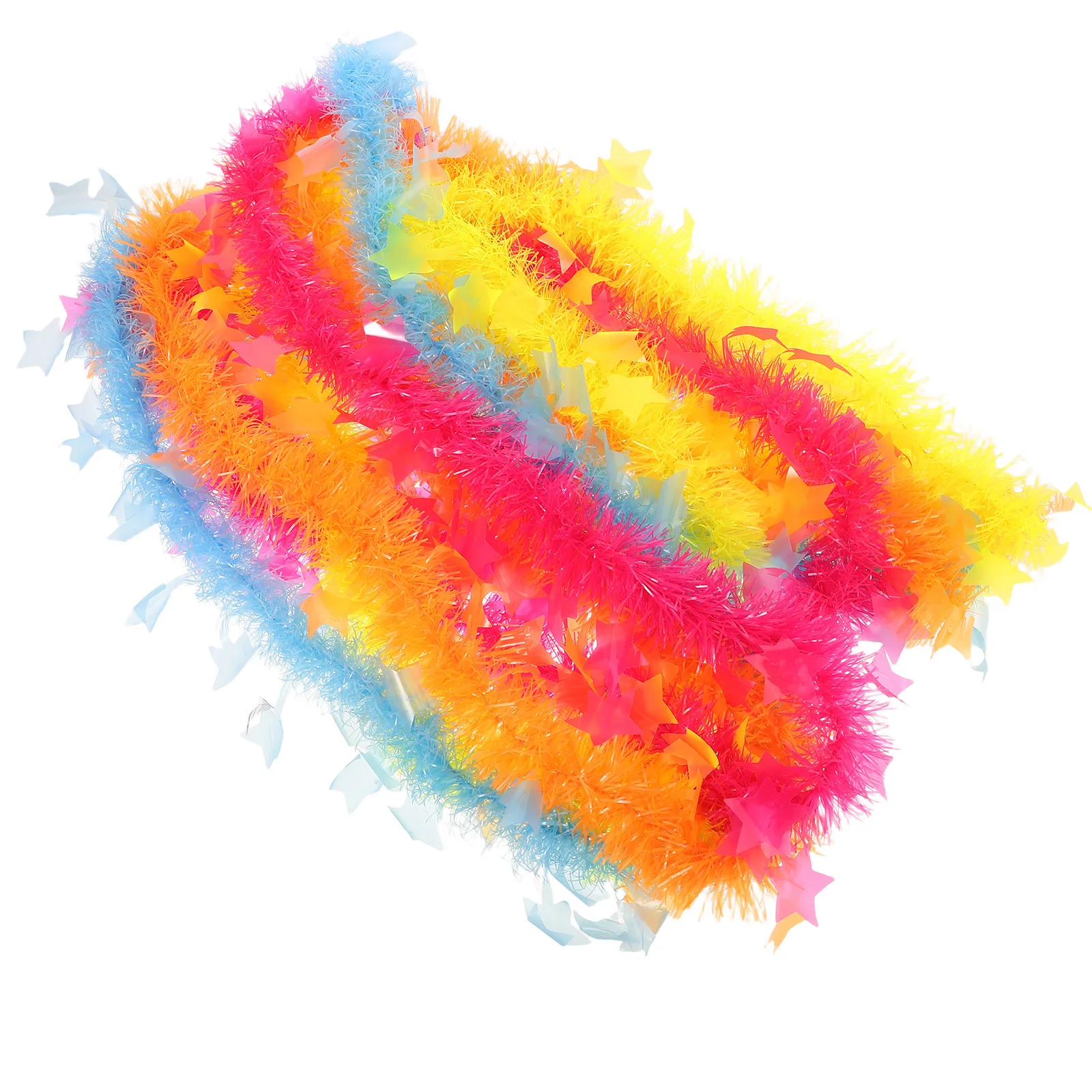 

Neon Garland Streamers Party Decorations Macaron Color Tinsel Star Hanging Birthday Wedding Halloween Christmas Decor