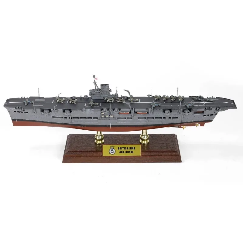 Diecast 1:700 Scale HMS Ark Royal FOV861009A Battleship Alloy Simulation Finished Warship Model Collectible Toy Gift