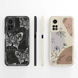 For Xiaomi Mi 10T Pro Lite 5G Case Black Butterfly Full Protection Liquid Silicone Back Cover For Xiaomi Mi 10 T Mi10T Bumper
