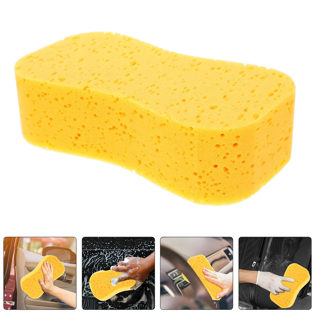 4pcs Car Wash Sponge High-Density Soft Scratch-Free Water Absorption Cleaning Tool For Vehicle Boat Marine Use